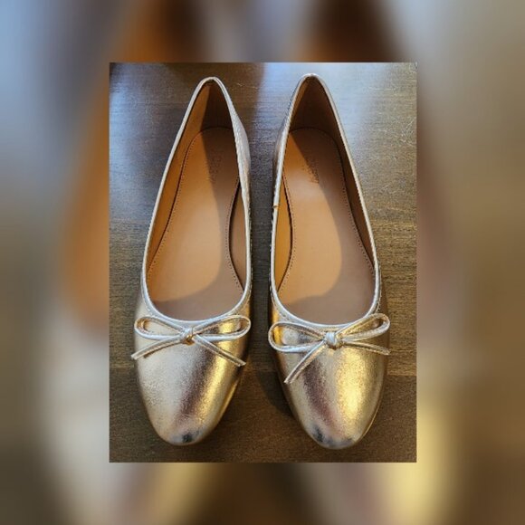 Ballet flat, vegan leather, rose gold, never worn - Picture 1 of 5